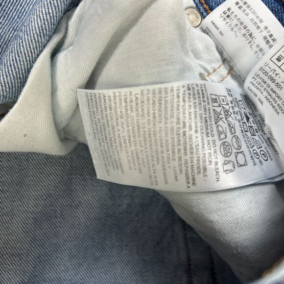 Levi's 501 Jeans Mens 31 x 32 Blue Button Fly Original Fit Straight Medium Wash - Picture 10 of 16